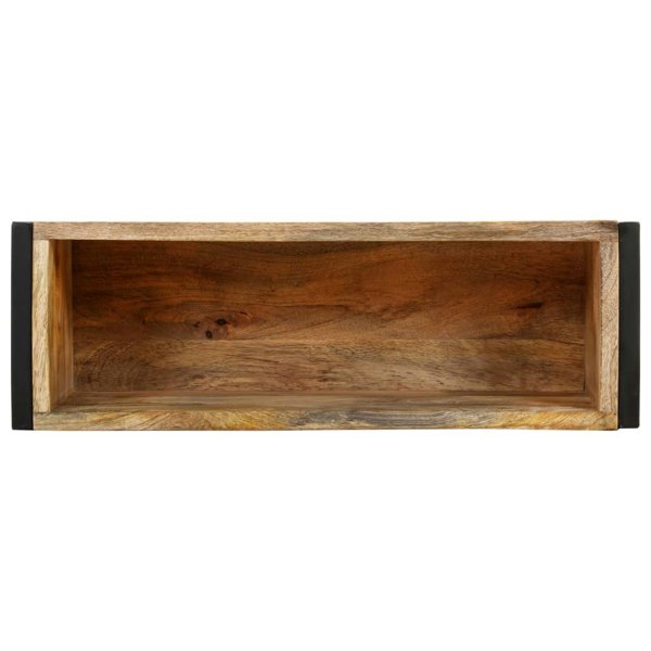 Berkfield Planter 60x20x68 cm Rough Mango Wood