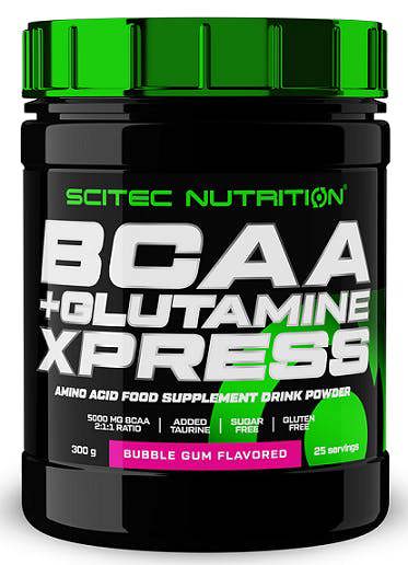 SciTec BCAA + Glutamine XPress, Bubble Gum - 600g
