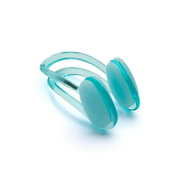 Speedo Universal Nose Clip with teal silicone earplugs for noise reduction
