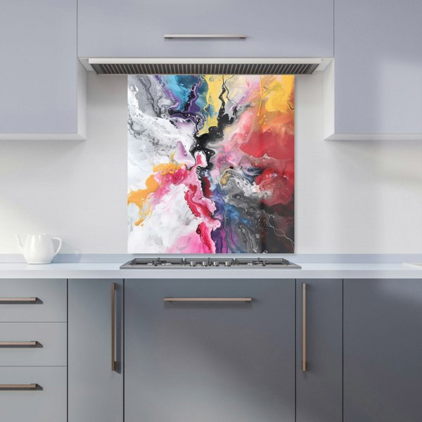 Warren Reed - Designer Explosive Colour Cascade Kitchen Splashback