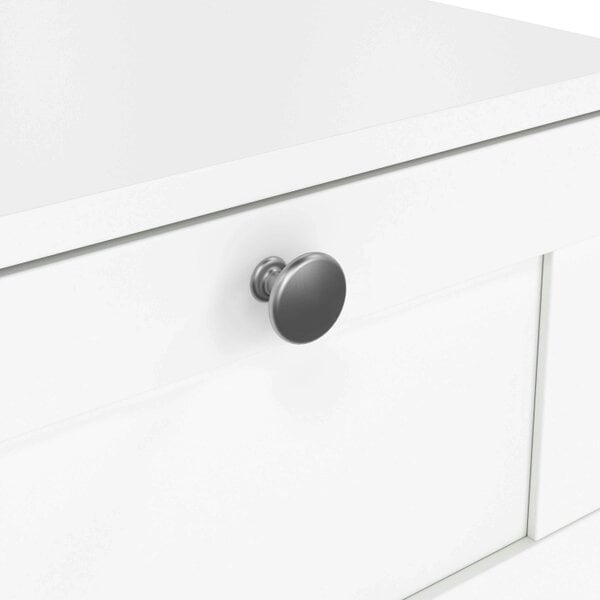 Wyld Haus Cherryfern White Wood Bedside Table 1 Frame Drawer 1 Open Shelf