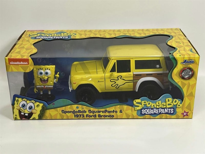 Jada Spongebob Squarepants Figure 1973 Ford Bronco 1:24 Scale Jada 35467