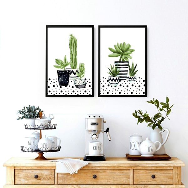 Art for the kitchen wall | set of 2 wall art prints