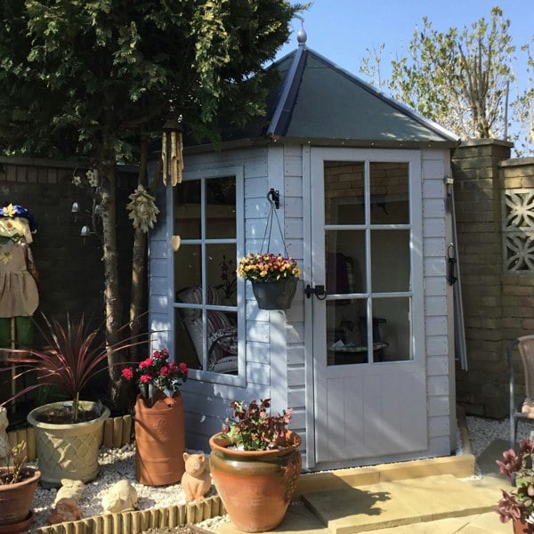 Shire Gazebo Hexagonal Summerhouse 6x6 12mm Cladding - Best Shed