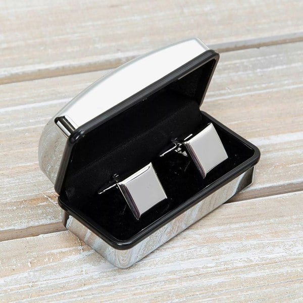 T. H. Baker Harvey Makin Square Cufflinks In Engraveable Box CL285