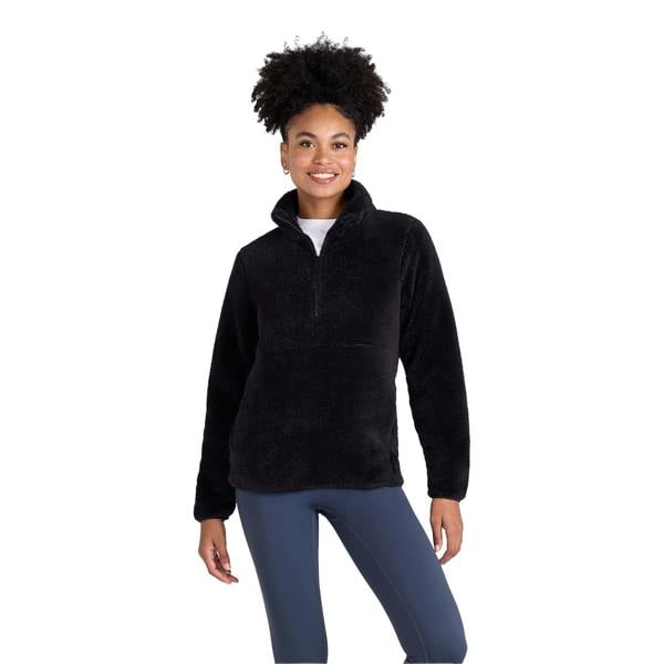 Animal Womens/Ladies Teddy Fleece Half Zip Jacket - Black - 