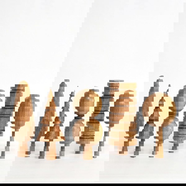 The Arboretum Handmade Wooden Woodland - Oak Ornaments