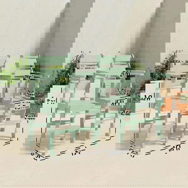 Garden Loveseat with Built-in Coffee Table