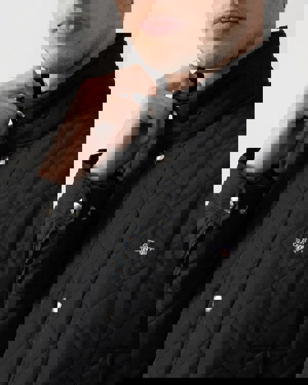 GANT Mens Quilted Windcheater Mid Jacket - 5 Black