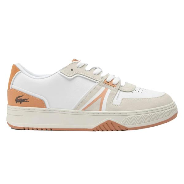 Lacoste Unisex Adult L001 Leather Trainers - White/Beige