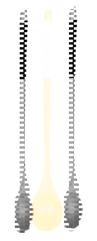 Anygleam Wooden Black 6pcs Wooden Tea Long Spoon Kitchen Tableware