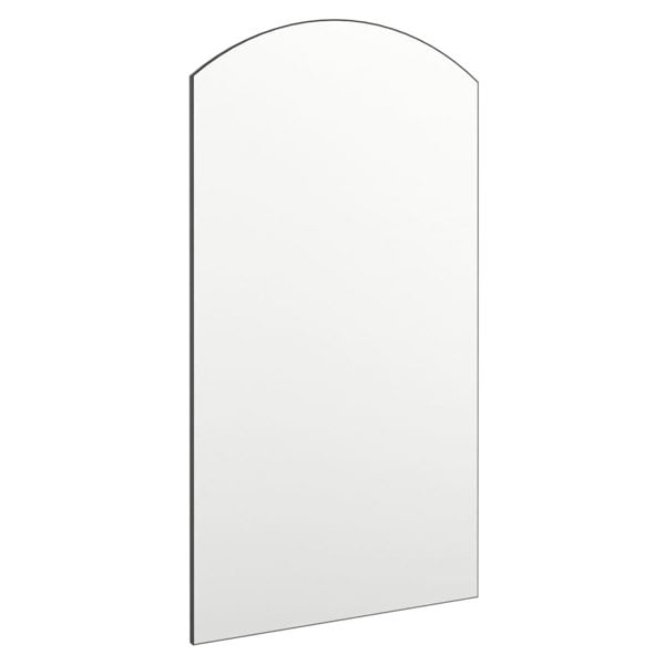 Berkfield Mirror with LED Lights 90x45 cm Glass Arch