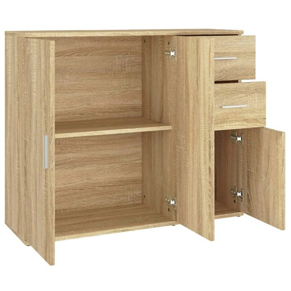 Berkfield Sideboard Sonoma Oak 91x29.5x75 cm Engineered Wood