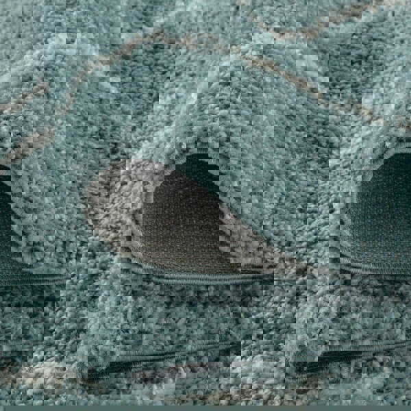 Moroccan-style thick shaggy rug, With a deep 30 mm pile, non-shedding, pet-friendly