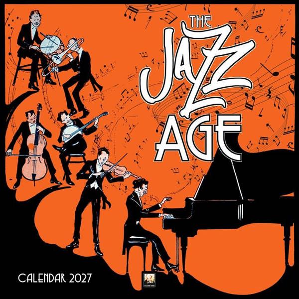 The Jazz Age Calendar 2027, Wall Calendars, Month To View, Entertainment, Gift
