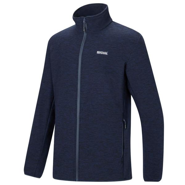 Regatta Mens Harrow Full Zip Fleece Jacket - Navy Marl - 