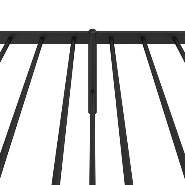 Berkfield Metal Bed Frame with Headboard Black 75x190 cm 2FT6 Small Single