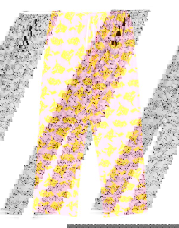 Pokemon Womens Pink Pikachu Short Sleeve Long Leg Pyjama Set