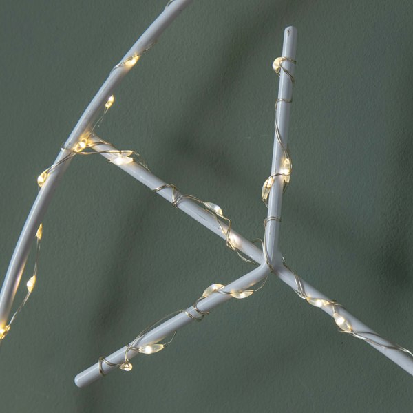 Samuel Alexander 48cm x 38cm Light up Hanging Christmas Snowflake Bauble with 250 Warm White LEDs