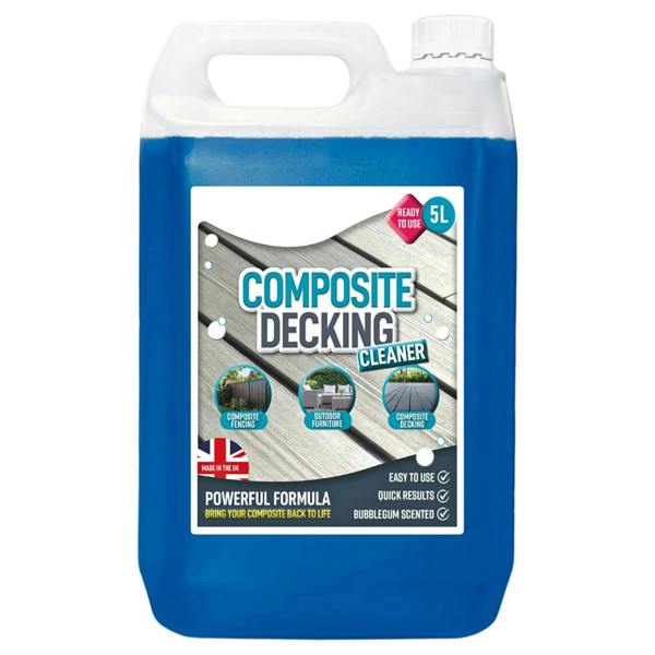 5L Composite Decking, Furniture & Fencing Cleaner and Reviver Removes Dirt & Grime