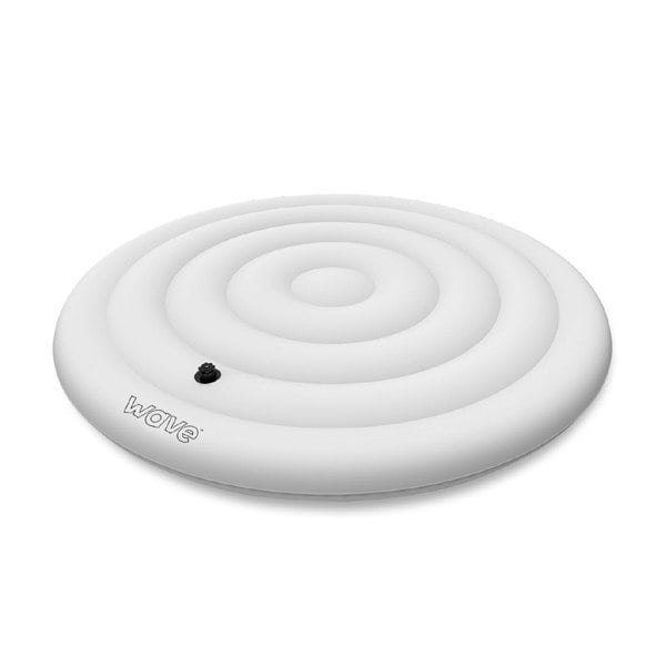 Round 6 Person Protective Thermal Efficient Inflatable Hot Tub Cover, White - Wave Spas Europe