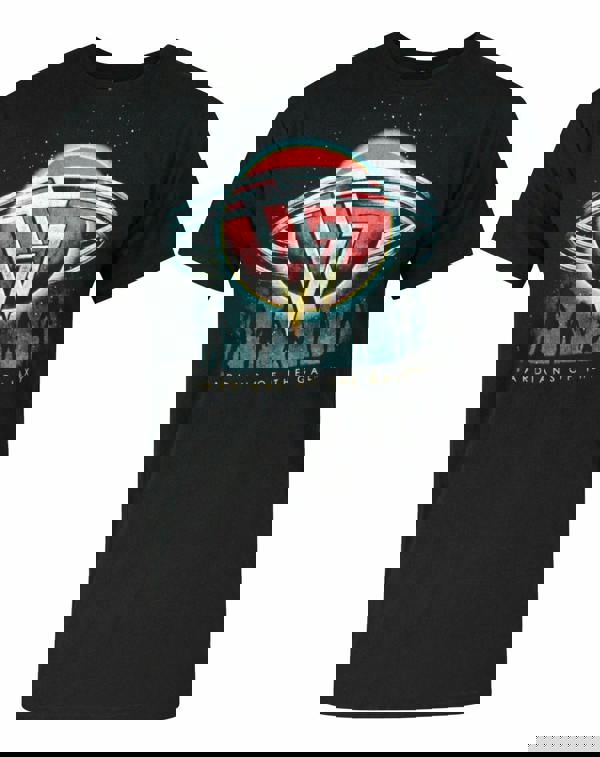 Marvel Mens Black Guardians Of The Galaxy Planet Graphic Short Sleeved T-Shirt