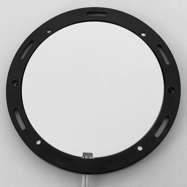 6x MATT BLACK Ultra-Slim Round Under Cabinet Kitchen Light & Driver Kit - Warm White Diffused LED - LoopsDirect