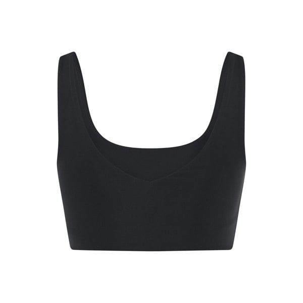 Girlfriend Collective Womens/Ladies Scoop Neck Bralette - Raven