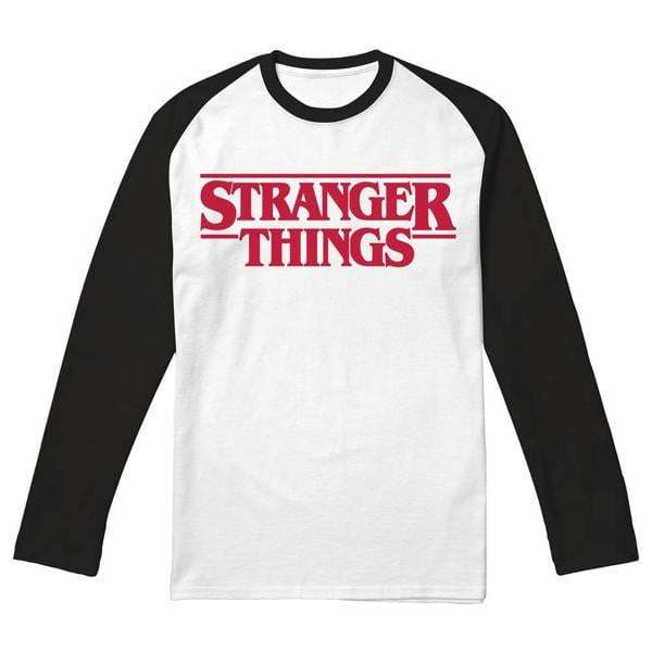 Stranger Things Unisex Adult Logo T-Shirt - Black