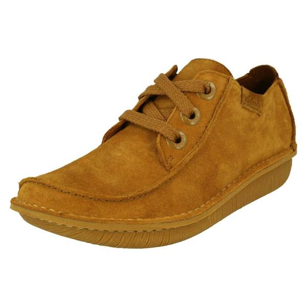 Clarks Ladies Clarks Comfortable Lace Up Flats Funny Dream