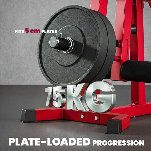 3-in-1 Leg Extension and Curl Machine, 300kg Heavy Duty Adjustable Weight Bench with Leg Developer, Red