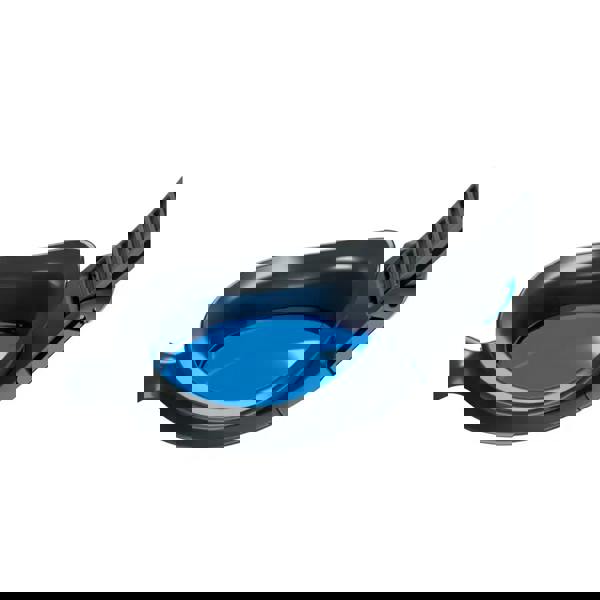 Speedo Hydrosity 2.0 tinted swim goggle with black blue frame, soft seals, easy strap adjustment