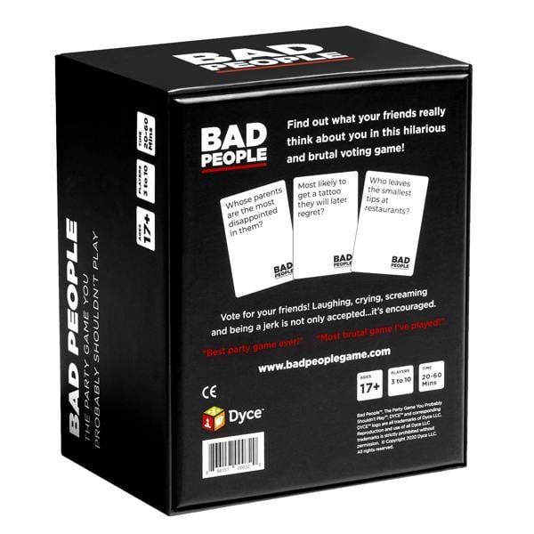 Dyce Games Bad People Adult Party Game