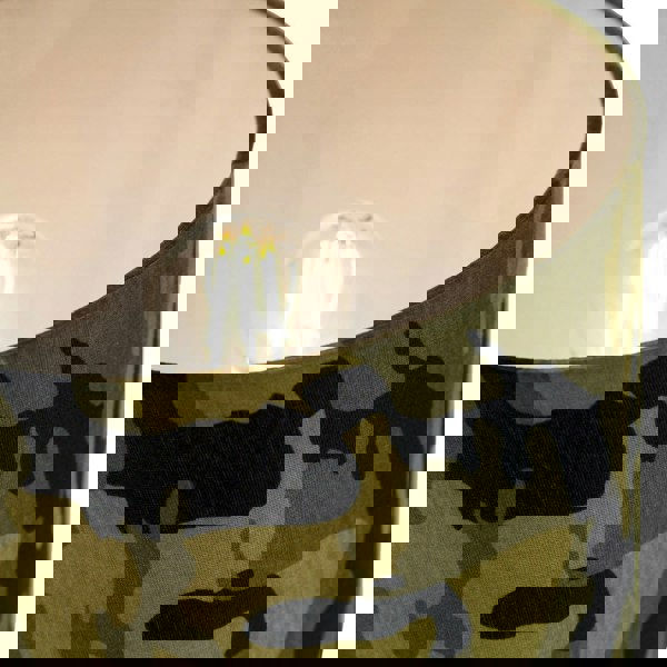 Stylish Green and Black Army Camouflage Drum 10" Lampshade for Table or Pendant Image 4