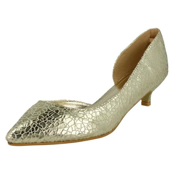 Savannah Ladies Savannah Cut Out Side Kitten Heel