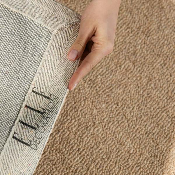 Fine Boucle Wool Rug Knots Beige, textured design, heat insulting, sound-absorbing rug.