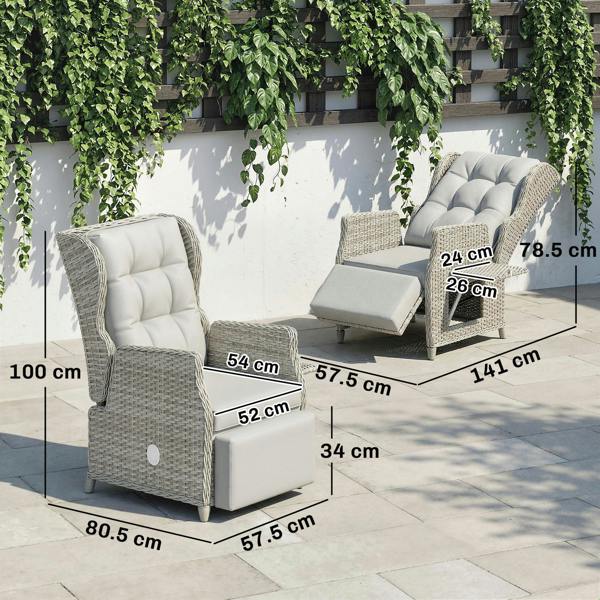Rattan Recliner Chair