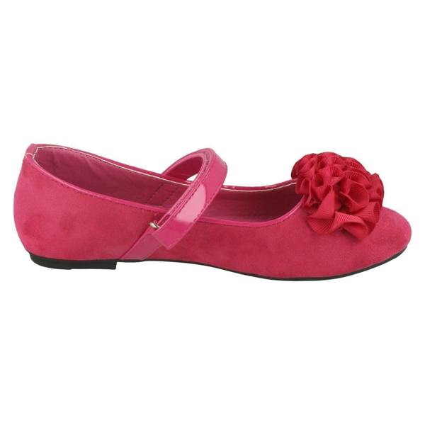 Spot On Girls Spot On Frill Trim Ballerinas H2448