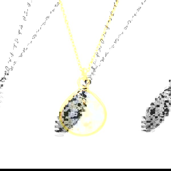 18ct Gold Vermeil Plated Dalmatian Necklace