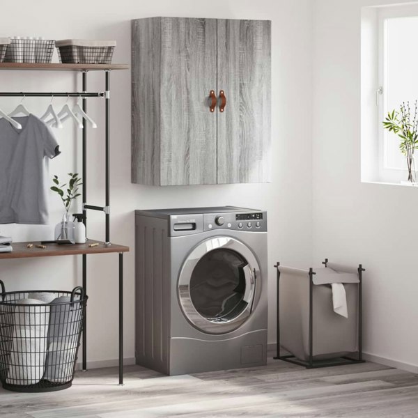 Berkfield Wall Mounted Cabinet Grey Sonoma 69.5x34x90 cm