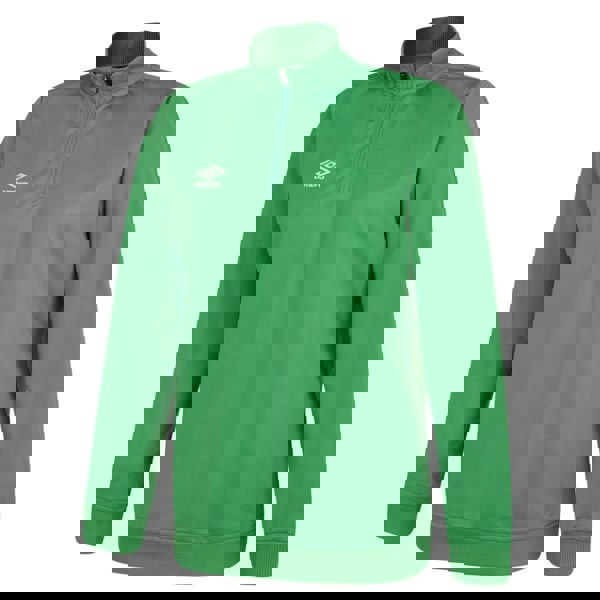 Umbro Women's Club Essential Half Zip Sweatshirt - Emerald