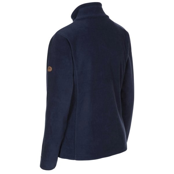 Trespass Women's Trouper Leather Trim Fleece Jacket - Navy