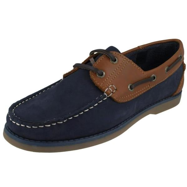 Hush Puppies Mens Hush Puppies Casual Lace Up Deck Shoes Wilson Boat Shoe