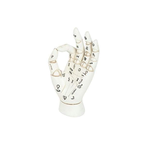 Serano White Palmistry Hand Ornament