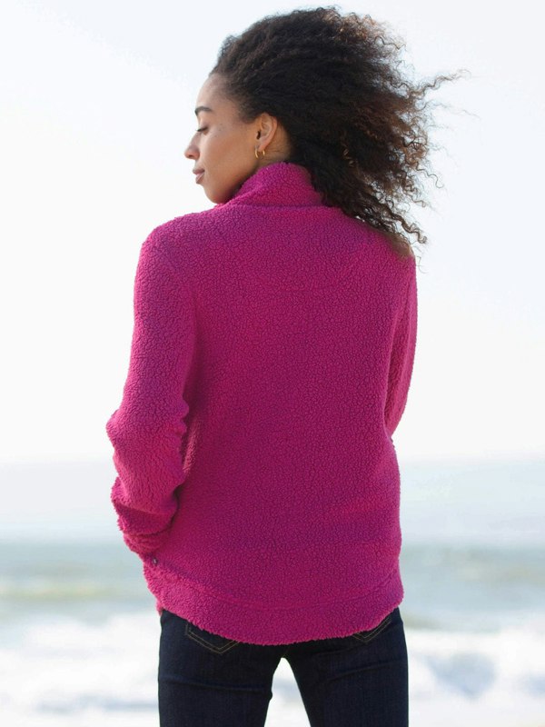 Kite Purbeck 1/4 Zip Teddy Fleece Fuchsia