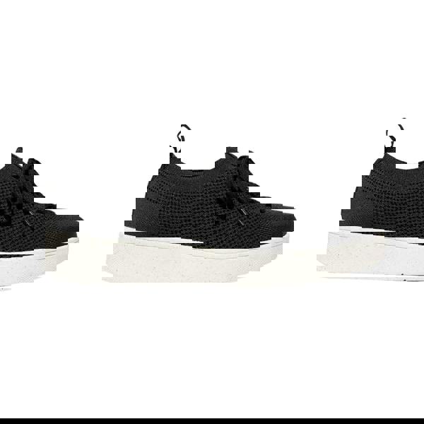 Fit Flop Womens/Ladies Rally E01 Knitted Trainers - Black - 