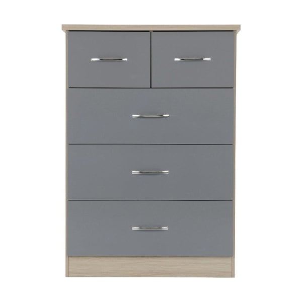 Seconique Nevada 3 Door Wardrobe 4 Piece Bedroom Set