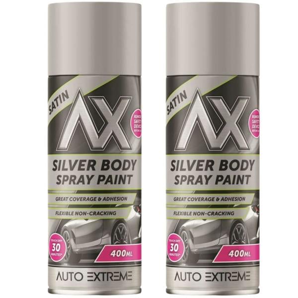 Auto Extreme 2X Auto Extreme Silver Spray Paint 400ml
