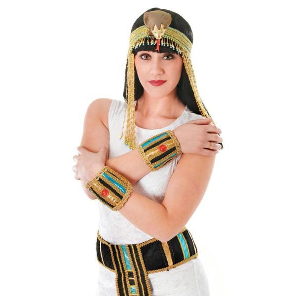 Bristol Novelty Unisex Adults Egyptian Wristbands (1 Pair) - Multicoloured - 