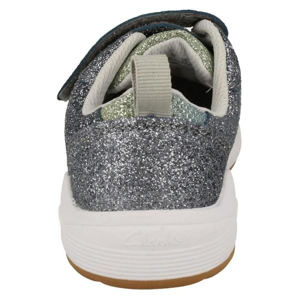 Clarks Girls Clarks Glitter Detailed Trainers Aeon Sparkle K
